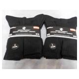 12 pair Wear Proof Black Athletic S...