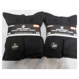 12 pair Wear Proof Black Athletic S...