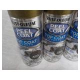 4 cans RustOLeum Peel Coat Top Coat...