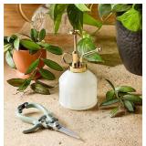 NEW Modern Sprout Gardening Shears and Glass Plant Mister Set - Gray