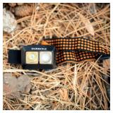 Duracell 400 Lumen Dual-Beam LED Headlamp - Comfortable and Ultra-Strong Design with 3 Modes and 3-AAA Batteries Included.