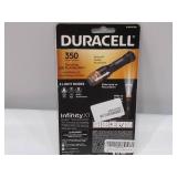 NEW Duracell 350 Lumen Aluminum Focusing Flashlight - Ultra-Light - 3 Modes and 3-AAA Batteries Included