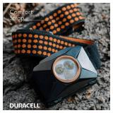 NEW  Duracell 200 Lumen LED Headlamp - Comfortable and Ultra-Strong Design with 3 Modes and 3-AAA Batteries Included