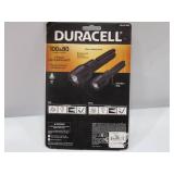 NEW Duracell 80 & 100 Lumens Heavy Duty Rubber LED Flashlights - Pack of 2 Flashlights
