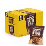 Brownie Brittle – Original Chocolate Chip Thin and Crispy Sweet Snacks (Pack of 20, 1 oz) - BB 7/2025