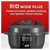 Instant Pot RIO Wide Plus, 7.5 Quarts 35% Larger Cooking Surface, 9-in-1 Electric Multi-Cooker, Pressure Slow Cooker, Rice Cooker, Steamer-XL