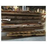 Pallet of Over 16 Heavy Duty Used Cardboard Gaylord Boxes in Excellent Condition.