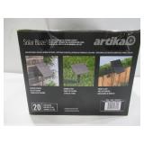 Artika Blaze 20 LED Bulb Outdoor Solar String Lights - 42 Feet - Matte Black