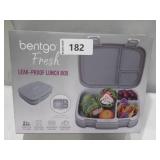 NEW Bentgo Fresh 4-Compartment Leak-Proof Lunch Box - Gray