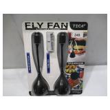 NEW Fly Fan 2- Pack with Built-In Power Bank Portable Charger by Tech2