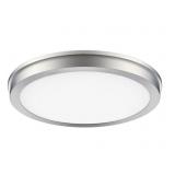 Energetic 14” Slim LED Flush Mount Light Fixture - 1 Light - Brushed Nickel
