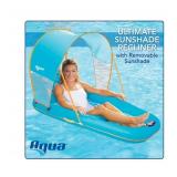 Aqua Ultimate Sunshade Recliner Pool Lounge, Blue and Pineapple