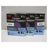 NEW 3 Pack of 3M Ultra Durable 5 inch Power Sanding Discs (5 Per Pack) - 120 Grit