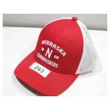NEW Captivating Brand Nebraska Cornhusker One Size Fits Most Trucker Baseball Cap - Red/White