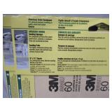 NEW 3 Packs of 3M 11 in. L x 9 in. W Fine Aluminum Oxide Sandpapers 60 Grit - 4 Sheets per Pack