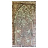 Gothic Architectural Relief Metal Art Panel Gothic Architectural Relief Metal Art Panel