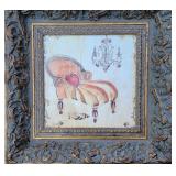 Romantic Ornately Framed Print ~ Crazy Chaise Romantic Ornately Framed Print ~ Crazy Chaise