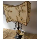 Beautiful Crewelwork Shade Victorian Inspired Table Lamp Beautiful Crewelwork Shade Victorian Inspired Table Lamp