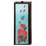 Artist Signed Rose Bouquet Framed Art Artist Signed Rose Bouquet Framed Art