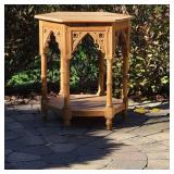 Gothic Carved Pine Side Table Gothic Carved Pine Side Table