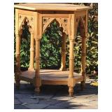 Gothic Carved Pine Side Table Gothic Carved Pine Side Table