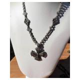 Konstantino Signed Byzantine Cross Enhancer Necklace ~ 62g Konstantino Signed Byzantine Cross Enhancer Necklace ~ 62g