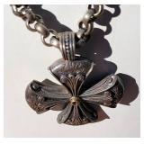Konstantino Signed Byzantine Cross Enhancer Necklace ~ 62g Konstantino Signed Byzantine Cross Enhancer Necklace ~ 62g