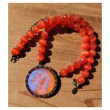 Kirks Folly Tangerine Seaview Moon Face Necklace Kirks Folly Tangerine Seaview Moon Face Necklace