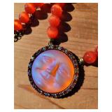 Kirks Folly Tangerine Seaview Moon Face Necklace Kirks Folly Tangerine Seaview Moon Face Necklace