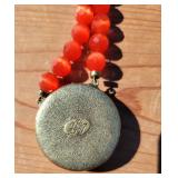 Kirks Folly Tangerine Seaview Moon Face Necklace Kirks Folly Tangerine Seaview Moon Face Necklace
