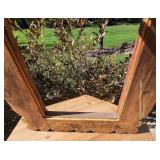 Carved Pine Southwestern Painted Frame Carved Pine Southwestern Painted Frame