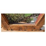 Carved Pine Southwestern Painted Frame Carved Pine Southwestern Painted Frame