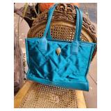 Kurt Keiger London Teal Quilted Bird Head Handbag Purse, as Kurt Keiger London Teal Quilted Bird Head Handbag Purse, as