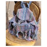 Boho Braided Fringe Backpack, as Boho Braided Fringe Backpack, as