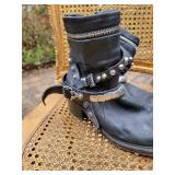 AS98 Black Leather Moto Boots ~ Nori AS98 Black Leather Moto Boots ~ Nori