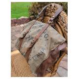 Campomaggi Canvas and Leather Lavata Fibbie Bag Campomaggi Canvas and Leather Lavata Fibbie Bag