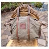 Campomaggi Canvas and Leather Lavata Fibbie Bag Campomaggi Canvas and Leather Lavata Fibbie Bag