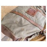 Campomaggi Canvas and Leather Lavata Fibbie Bag Campomaggi Canvas and Leather Lavata Fibbie Bag