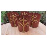 Vintage Painted Metal Wall Sconce Shades ~ 4 Vintage Painted Metal Wall Sconce Shades ~ 4