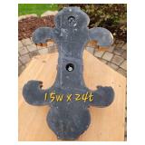 Large Tuscan Carved Wooden Wall Sconce Pillar Candle Holder, as Large Tuscan Carved Wooden Wall Sconce Pillar Candle Holder, as
