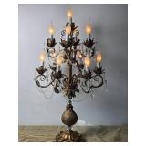 Brilliant Baroque 18th Century Style Candelabara Accent Lamp Brilliant Baroque 18th Century Style Candelabara Accent Lamp