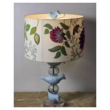 *SIGNED* Cute Artisan Mache Bird Table Lamp - Stray Dog Designs *SIGNED* Cute Artisan Mache Bird Table Lamp - Stray Dog Designs