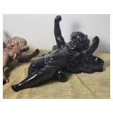 Classic Cherub Wall Mount Sculpture Pair Classic Cherub Wall Mount Sculpture Pair