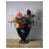 Greco-Roman Style Urn Planter - Black / Gold Greco-Roman Style Urn Planter - Black / Gold