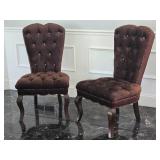 Stylish Modern Tufted Accent Chair - Pair Stylish Modern Tufted Accent Chair - Pair