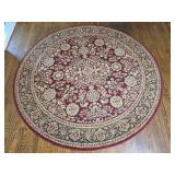 Persian Tabriz Style Round Area Rug Persian Tabriz Style Round Area Rug