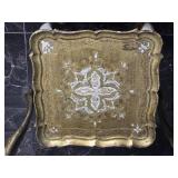 Brilliant Gold Patina Finish Nesting Table Set - (3) Brilliant Gold Patina Finish Nesting Table Set - (3)