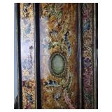 Stunning Reverse Painted Accent Mirror Stunning Reverse Painted Accent Mirror