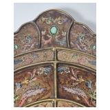 Stunning Reverse Painted Accent Mirror Stunning Reverse Painted Accent Mirror