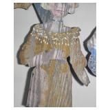 Amazing Turn-of-the-Century Painted Wood Panel Figures - Ladies on the Town Amazing Turn-of-the-Century Painted Wood Panel Figures - Ladies on the Town